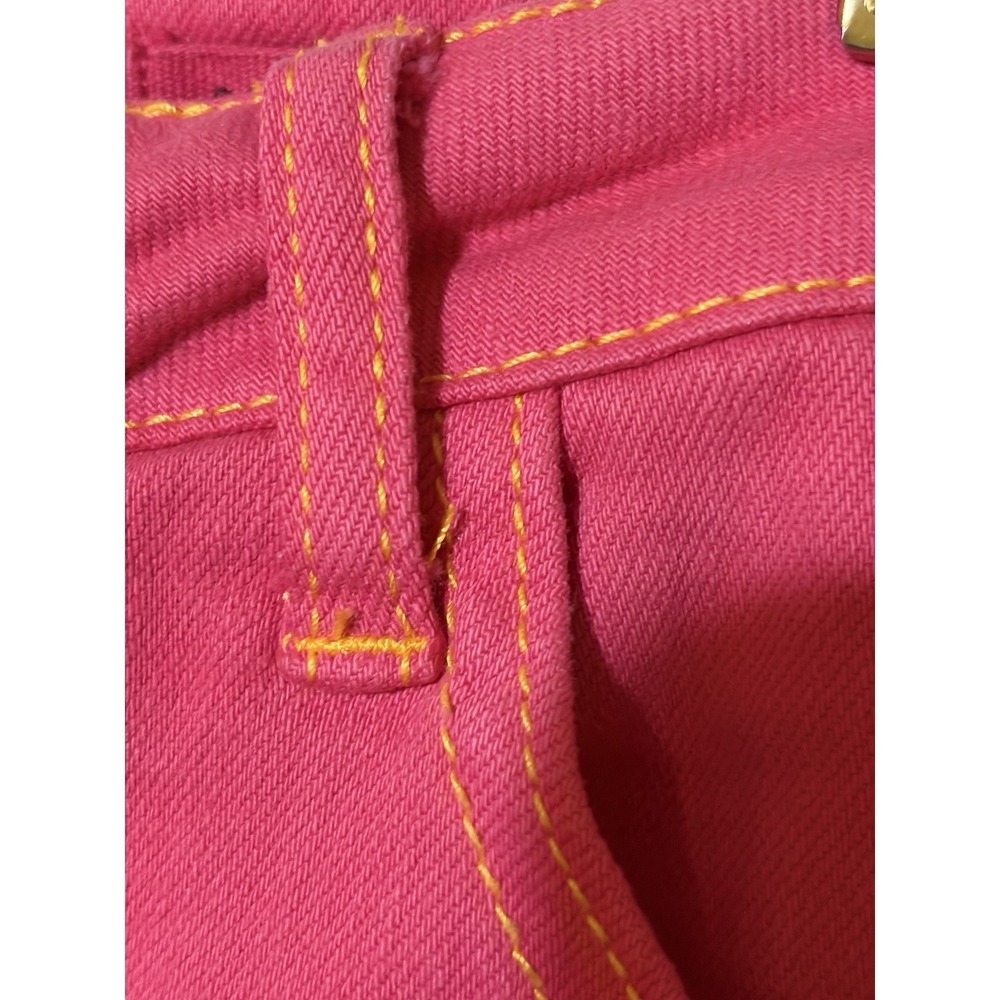 Judy Blue Shorts Womens XL Pink High Rise Denim 5-Pocket Garment Dyed Stretch - Picture 4 of 12
